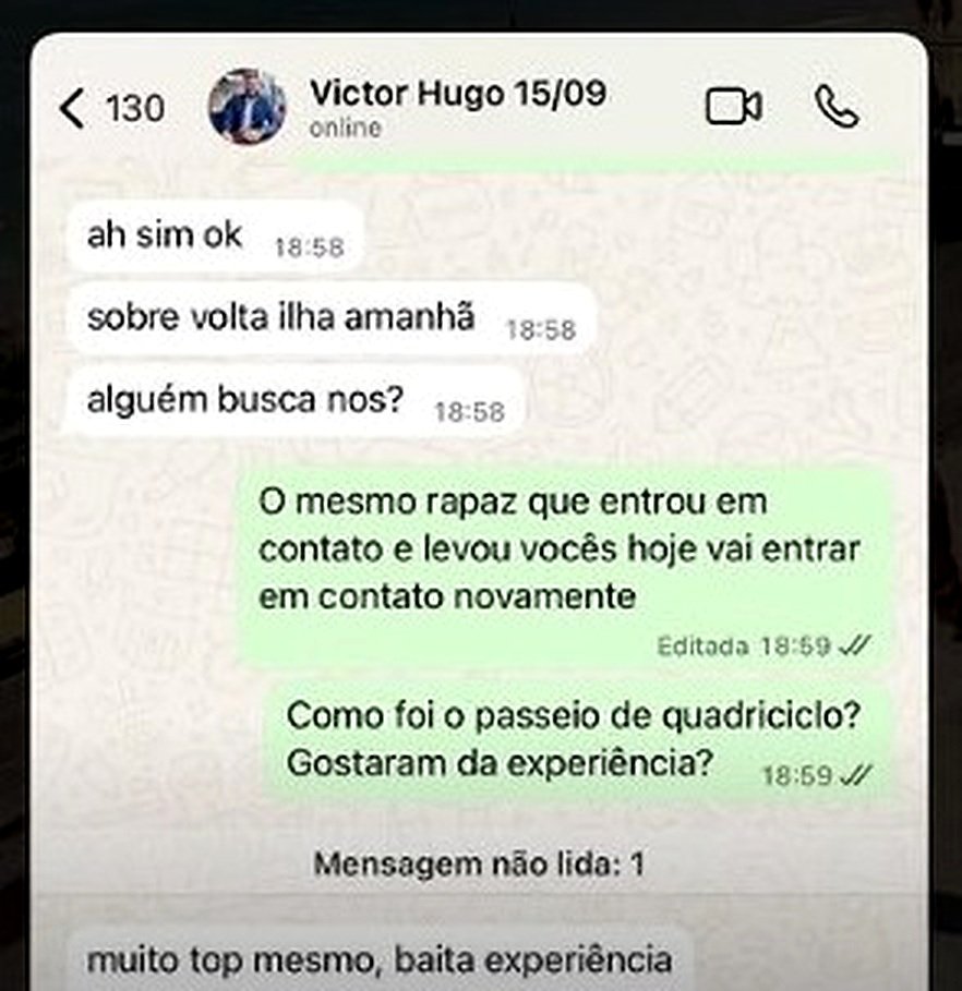 Print de feedback real de cliente da Localiza Morro