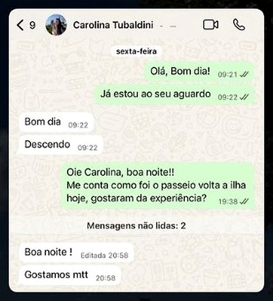 Print de feedback real de cliente da Localiza Morro