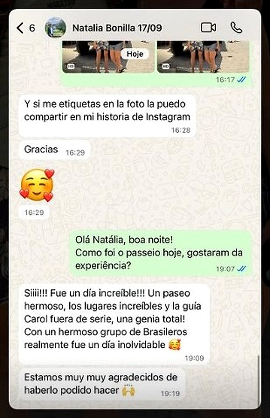Print de feedback real de cliente da Localiza Morro