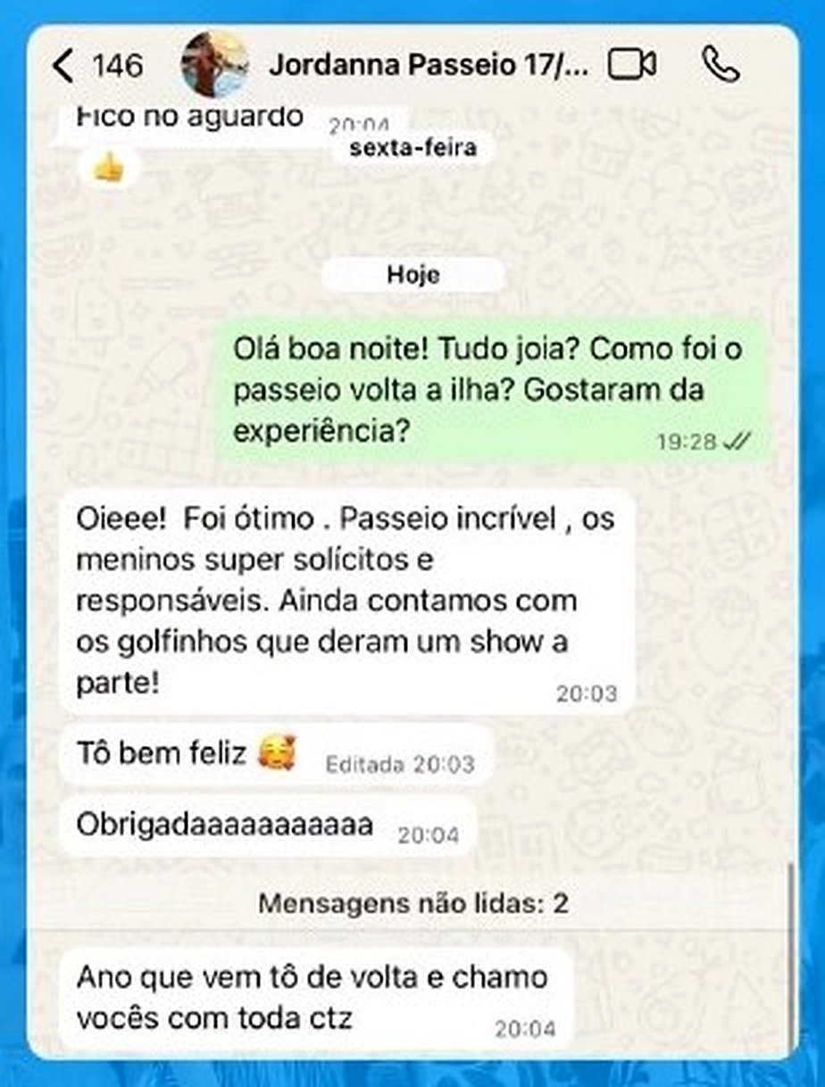 Print de feedback real de cliente da Localiza Morro