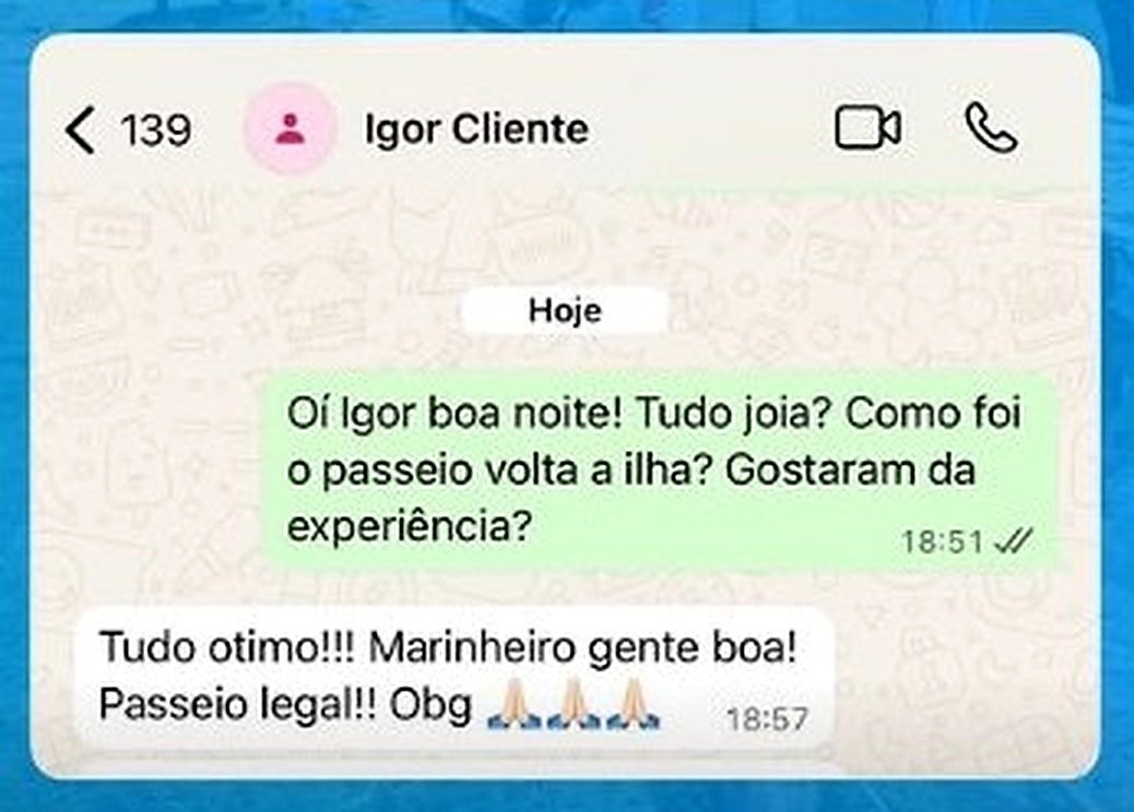 Print de feedback real de cliente da Localiza Morro